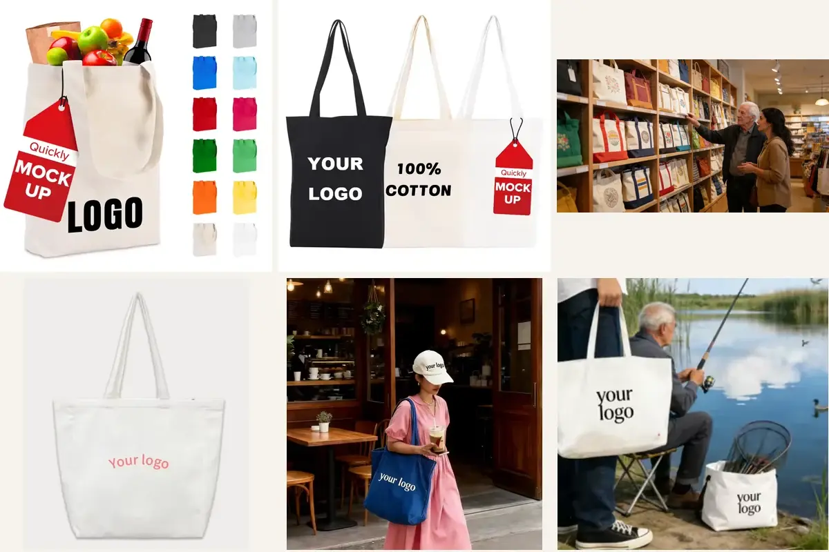 Heavy canvas tote seams edges bases and panels under review