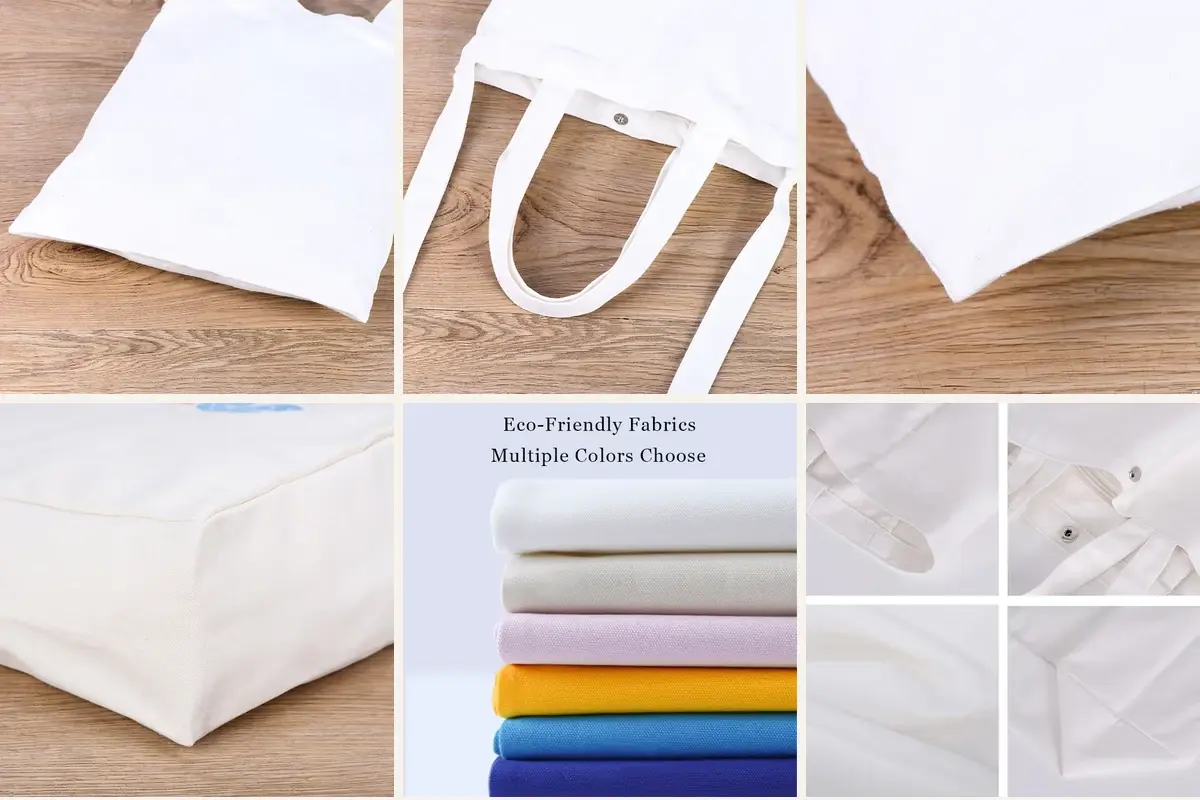 Canvas fabrics, seams and construction details for custom totes